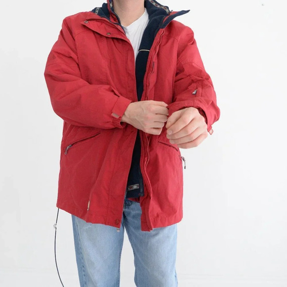 Vintage Alpinetek Red w/ Removable Nylon & Fleece Liner Size 20W - Picture 3 of 15